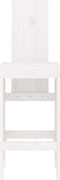 vidaXL - Barkrukken - 2 - st - 40x42x120 - cm - massief - grenenhout - wit