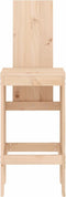 vidaXL - Barkrukken - 2 - st - 40x42x120 - cm - massief - grenenhout
