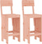 vidaXL - Barkrukken - 2 - st - 40x48,5x115,5 - cm - massief - douglashout