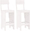 vidaXL - Barkrukken - 2 - st - 40x48,5x115,5 - cm - massief - grenenhout - wit