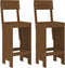 vidaXL - Barkrukken - 2 - st - 40x48,5x115,5 - cm - massief - grenenhout - honingbruin