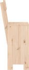 vidaXL - Barkrukken - 2 - st - 40x48,5x115,5 - cm - massief - grenenhout