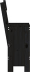vidaXL - Barkrukken - 2 - st - 40x48,5x115,5 - cm - massief - grenenhout - zwart