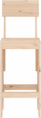 vidaXL - Barkrukken - 2 - st - 40x48,5x115,5 - cm - massief - grenenhout