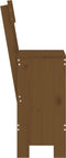 vidaXL - Barkrukken - 2 - st - 40x48,5x115,5 - cm - massief - grenenhout - honingbruin