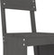 vidaXL - Barkrukken - 2 - st - 40x48,5x115,5 - cm - massief - grenenhout - grijs
