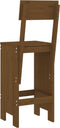 vidaXL - Barkrukken - 2 - st - 40x48,5x115,5 - cm - massief - grenenhout - honingbruin