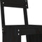 vidaXL - Barkrukken - 2 - st - 40x48,5x115,5 - cm - massief - grenenhout - zwart
