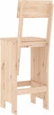 vidaXL - Barkrukken - 2 - st - 40x48,5x115,5 - cm - massief - grenenhout