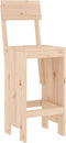 vidaXL - Barkrukken - 2 - st - 40x48,5x115,5 - cm - massief - grenenhout