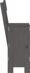 vidaXL - Barkrukken - 2 - st - 40x48,5x115,5 - cm - massief - grenenhout - grijs