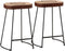 vidaXL - Barkrukken - 2 - st - 41x29x62 - cm - donkerbruin