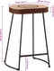 vidaXL - Barkrukken - 2 - st - 41x29x62 - cm - donkerbruin