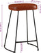 vidaXL - Barkrukken - 2 - st - 41x29x62 - cm - donkerbruin