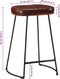 vidaXL - Barkrukken - 2 - st - 41x29x62 - cm - donkerbruin
