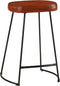 vidaXL - Barkrukken - 2 - st - 41x29x62 - cm - donkerbruin