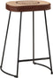 vidaXL - Barkrukken - 2 - st - 41x29x62 - cm - donkerbruin