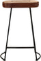 vidaXL - Barkrukken - 2 - st - 41x29x62 - cm - donkerbruin