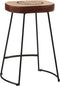 vidaXL - Barkrukken - 2 - st - 41x29x62 - cm - donkerbruin