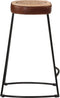 vidaXL - Barkrukken - 2 - st - 41x29x62 - cm - donkerbruin