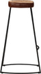 vidaXL - Barkrukken - 2 - st - 44x37,5x78 - cm - donkerbruin