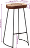 vidaXL - Barkrukken - 2 - st - 44x37,5x78 - cm - donkerbruin