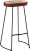 vidaXL - Barkrukken - 2 - st - 44x37,5x78 - cm - donkerbruin