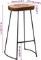vidaXL - Barkrukken - 2 - st - 44x37,5x78 - cm - donkerbruin