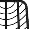 vidaXL - Barkrukken - 2 - st - 45x56x103,5 - cm - PE-ratten - en - staal - zwart
