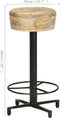 vidaXL - Barkrukken - 2 - st - 66 - cm - massief - mangohout