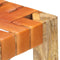 vidaXL - Barkrukken - 2 - st - 75 - cm - echt - leer - bruin