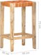 vidaXL - Barkrukken - 2 - st - 75 - cm - echt - leer - bruin