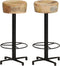 vidaXL - Barkrukken - 2 - st - 76 - cm - massief - mangohout