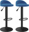 vidaXL - Barkrukken - 2 - st - fluweel - blauw