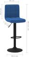 vidaXL - Barkrukken - 2 - st - fluweel - blauw