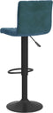 vidaXL Barkrukken 2 st fluweel blauw