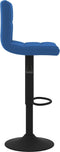 vidaXL - Barkrukken - 2 - st - fluweel - blauw