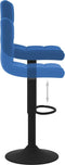 vidaXL - Barkrukken - 2 - st - fluweel - blauw