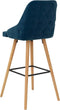 vidaXL - Barkrukken - 2 - st - fluweel - blauw