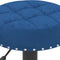 vidaXL Barkrukken 2 st fluweel blauw