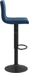 vidaXL Barkrukken 2 st fluweel blauw