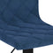 vidaXL Barkrukken 2 st fluweel blauw