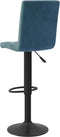 vidaXL - Barkrukken - 2 - st - fluweel - blauw