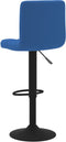 vidaXL - Barkrukken - 2 - st - fluweel - blauw