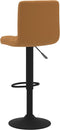 vidaXL - Barkrukken - 2 - st - fluweel - bruin