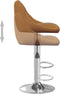 vidaXL - Barkrukken - 2 - st - fluweel - bruin