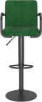 vidaXL - Barkrukken - 2 - st - fluweel - donkergroen