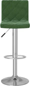 vidaXL - Barkrukken - 2 - st - fluweel - donkergroen