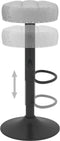vidaXL - Barkrukken - 2 - st - fluweel - grijs