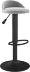 vidaXL - Barkrukken - 2 - st - fluweel - lichtgrijs